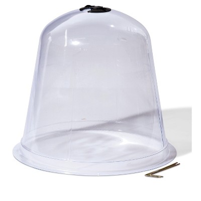Clear PVC Garden Cloche Set with Steel Stakes