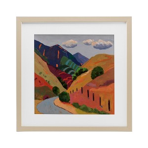 Stupell Industries Wanaka Valley Landscape Framed Print Under Glass - 1 of 4