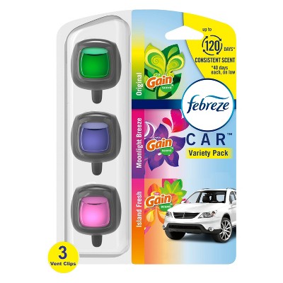 Febreze Car Air Freshener Vent Clip Berry & Bramble Scent - 2ct/0.13 Fl ...