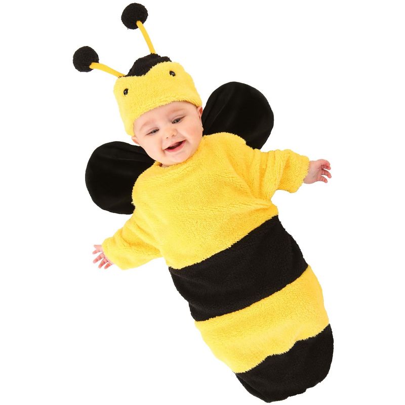 HalloweenCostumes.com Plush Infant Bumble Bee Costume, 1 of 4