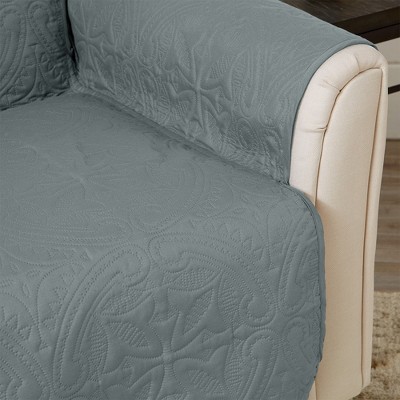 Mirage Gray Quilted Reversible Chair Furniture Protector