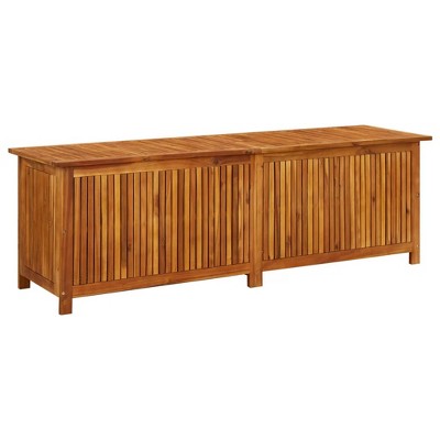 VidaXL Patio Storage Box 68.9"x19.7"x22.8" Solid Acacia Wood