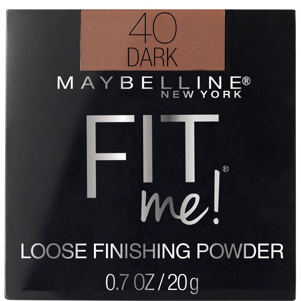 Photos - Other Cosmetics Maybelline MaybellineFit Me Loose Powder - 40 Dark - 0.7oz: Natural Matte Finish, Shi 