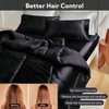 Black Reversible Satin Microfiber Comforter Set, 3 - Piece Non - Slip Bedding with 1 Comforter 90x90 and 2 Pillowcases 20x26 - 4 of 4