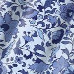 original french blue patched paisley