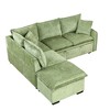 NicBex Modern Pull Out Sofa Bed Chenille Convertible Sleeper Sofa with Storage Ottoman and 2 Pillows for Living Room - 4 of 4