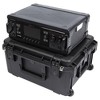 SKB 3U iSeries 13" Injection Molded Fly Rack with Built-In Wheels, Push Button Release Pull Handle and Removable Rack Frames, Black - 3 of 4