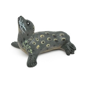 Collectible Wildlife Gifts | Seal, Spotted, Realistic Rubber Grey Seal Model, Toy, Gift, Animal, Figure 4.5"   CWG147 BB28 - 1 of 4