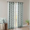Lycvki Fretwork Print Grommet Top Window Curtain Panel(Only 1 Pc Panel) - 2 of 4