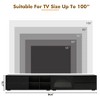 Sapphtopaz TV Stand for TVs Media Console with Drawers Storage Cabinet with Glass Doors and Shelf, TV Stands for Living Room - 2 of 4