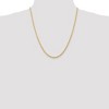 Black Bow Jewelry 3mm, 14k Yellow Gold, D/C Quadruple Rope Chain Necklace - 2 of 4
