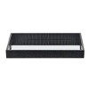 Cheung's Slade Black Faux Snakeskin Mirrored Tray - 4 of 4