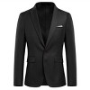 Cloudstyle Mens Stylish 3-Piece One Button Dress Suit Classic Fit Formal Jacket & Vest & Pants - 3 of 4