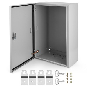 Garvee NEMA IP66 Weatherproof Electrical Box, 10"D x 16"W x 24"H, NEMA 4X Enclosure with Lock & Mounting Plate, Steel Junction Box for Indoor/Outdoor - 1 of 4
