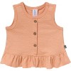 Modern Moments™ by Gerber Baby Girls' 4-Piece Sleeveless Peplum Tops and Shorts Set - 3 of 4