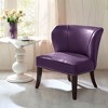NicBex Faux Leather Accent Chair,Upholstered Living Room Chairs with Mid-Height Backrest,Modern Armless Chair,Accent Chairs for Living Room - 2 of 4