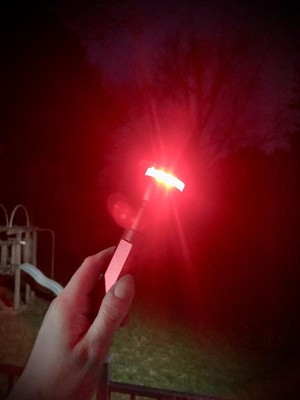 Life Gear Search Light with Emergency Beacon Flashlight - Red