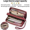 Clotth Women for Wallet - RFID Blocking Clutch Large Capacity Vegan Leather Purse with Adjustable Wristlet & Grip Strap for Daily Use,Travel - 4 of 4