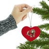 GardnerWebb University Primary Logo Heart Love Wood Christmas Tree Holiday Ornament - 3 of 3