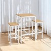 Bar Table With Stools Pub Table And Chairs Set Small Dining Table For 2 Counter Height Table High Top Table Bar Height Table And Chairs Dining Table - 3 of 4