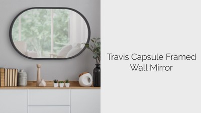 Elegant Full-Length Gold Wood Vanity Mirror, 33"x23.5"