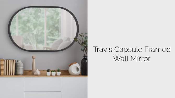 Travis Oval Wall Mirror - Kate & Laurel All Things Decor, 2 of 9, play video