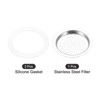 Unique Bargains Coffee Machine Replacement Mocha Pot Silicone Gaskets and Stainless Steel Filters - 3 of 3