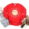 Simply Sage Market S.W.Smiley Valentine Yellow Smiley Face Garment Dyed Long Sleeve - 3 of 4