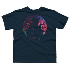 Boy's Design By Humans Halloween home By durungkapok T-Shirt - 1 of 3