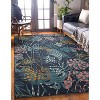 HomeStock Outdoor Washable Miramar Navy & Gold 5' X7', Machine Woven with Printed Designs, Coastal - 3 of 4