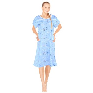 JEFFRICO Womens Nightgowns Sleepwear Soft Pajama Dress Nightshirts - 1 of 4