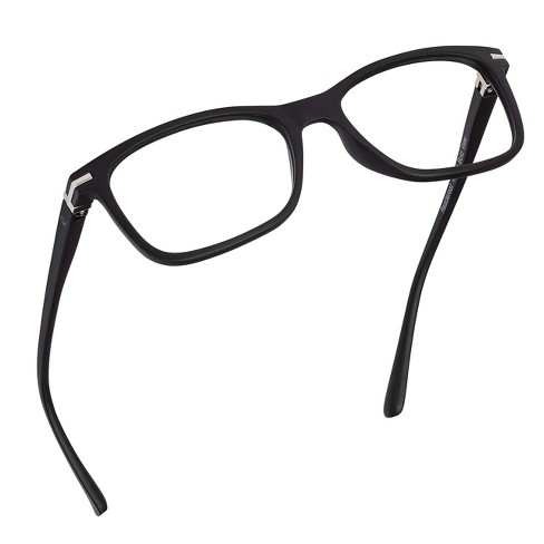 Readerest Zero Magnification Blue Light Blocking, Fashionable, Anti Glare,  Anti Eyestrain, Uv Protection Reading Glasses - Black : Target
