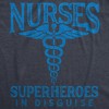 Womens Nurses Superheroes In Disguse T Shirt Quarantine Social Distancing Graphic Tee - Crazy Dog Women's T Shirt - 2 of 4