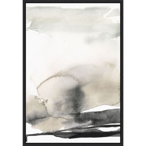 Amanti Art Ebony Horizon Triptych III by Jennifer Goldberger Canvas Wall Art Print Framed 16 x 23-in. - 1 of 4