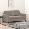 vidaXL 2-Seater Sofa Light Gray 55.1" Velvet - 2 of 4