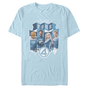 Mens The Fantastic Four: First Steps Retro First Family Panels T Shirt - 1 of 4