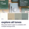 Strathmore 400 Series Sketch Pad, Recycled, Toned Blue, Top Wire Binding, 24 Sheet, 11x14 inch, Pack of 2 - 3 of 4