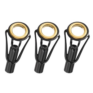 Unique Bargains Stainless Steel Ring Guide Fishing Rod Tip Repair Kits 3 Pcs - 1 of 4