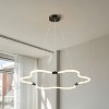 JONATHAN Y Nuvola 31.5" Contemporary Minimalist Metal/Acrylic Adjustable Dimmable Cloud Integrated LED Chandelier - 3 of 4