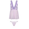 Adore Me Women's Adalee Babydoll Lingerie - 4 of 4