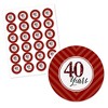 Big Dot of Happiness We Still Do - 40th Wedding Anniversary - Party Circle Sticker Labels - 24 Count - 2 of 4