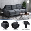 CAVINAS Modern Single Velvet Futon Sofa Couch with Thicken Cushion,Comfortable Sectional Sofa Couch for Living Room,Bedroom - 2 of 4