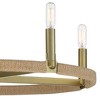 Minka Lavery Soft Brass Pendant Chandelier 26 3/4" Wide Farmhouse Natural Rope 5-Light Fixture for Dining Room House Foyer Kitchen - 3 of 4