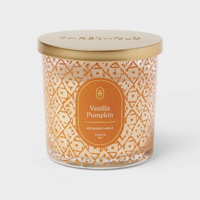 Warm Cider and Cinnamon Jar Candle Red White 12oz - Threshold™