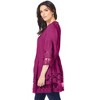Roaman's Lace Illusion Blouse - 4 of 4