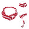 Unique Bargains Women's Fashion Stripe Pattern Cross Elastic Hairband 1 Pc - 2 of 4