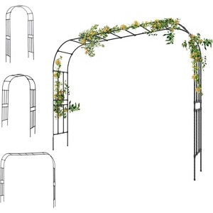 Garden Arch, Assemble Freely Multiple Sizes Metal Arch for Various Climbing Plant Roses Vines Wedding & Event Garden Arch Bridal Party Decoration - 1 of 4