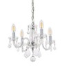 Elegant Lighting Rococo 4 light Red Pendant Bordeaux (Red) Royal Cut Crystal - 4 of 4