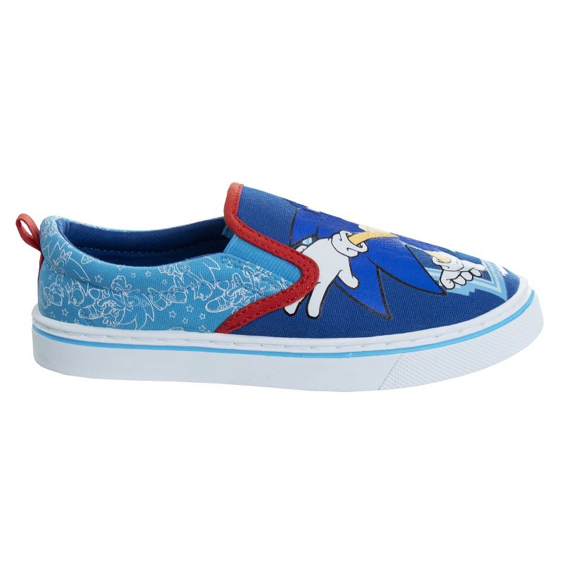 Sonic the Hedgehog Boys Slip On Canvas Sneakers (Little Kids), 2 of 9