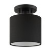 Livex Lighting Bainbridge 1 - Light Semi-Flush Mount in  Black - image 2 of 2